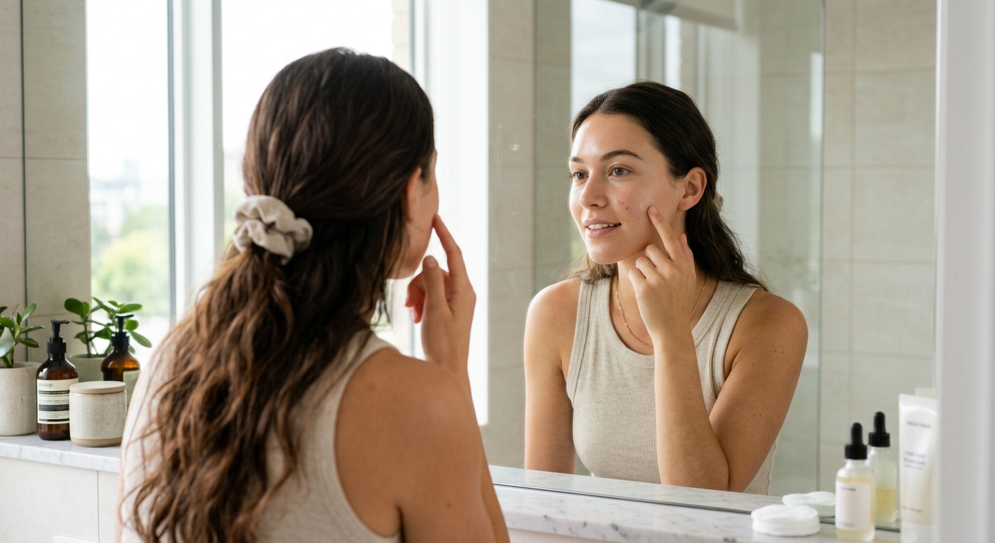 Morning skincare routine