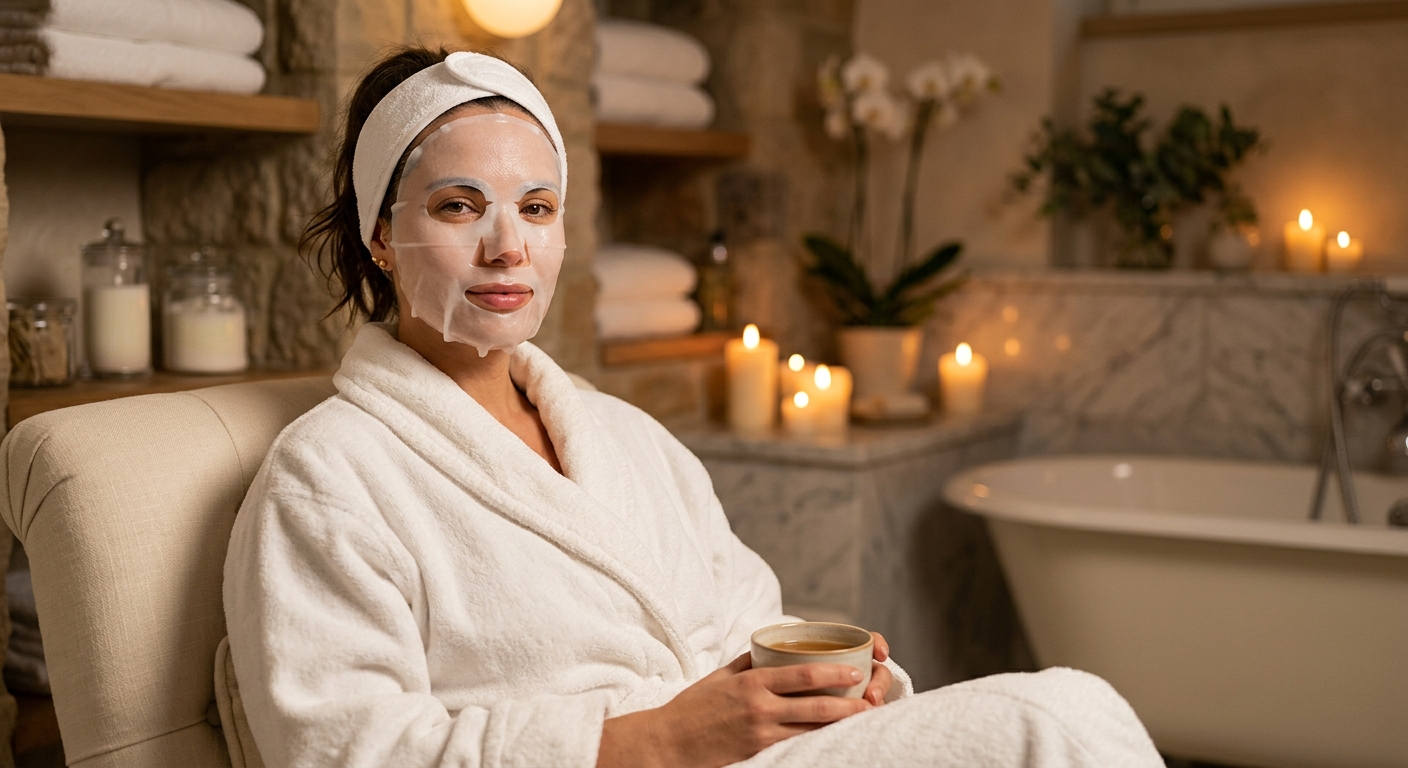 Bio-collagen face mask spa